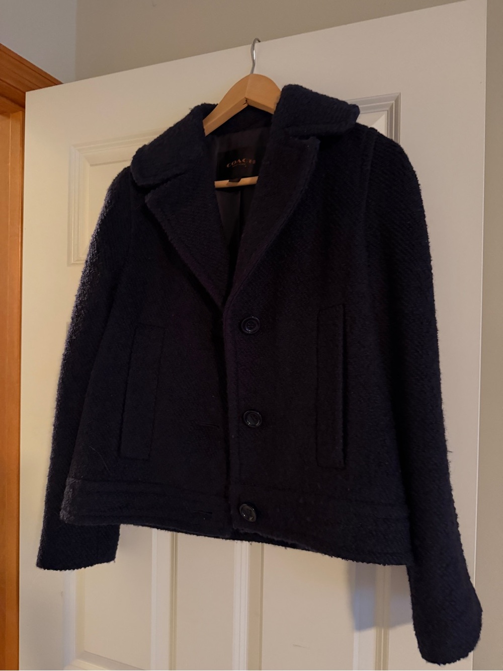 Coach wool blend peacoat